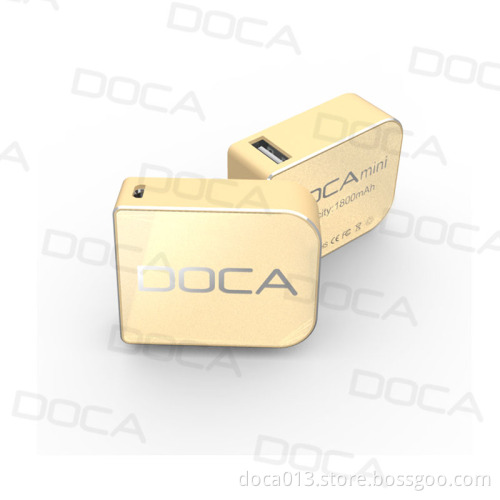 DOCA D108 1800mAh Cute Mini Emergency Charger Power Bank